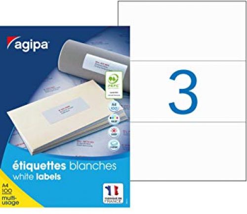 ETIQUETA AGIPA LASER 210X99 - 119019 - 101140 , AGIPA , ETIQAGI038 , 3270241011401